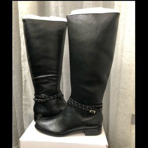 Talbots Black Tish Grommet Boots 9.5